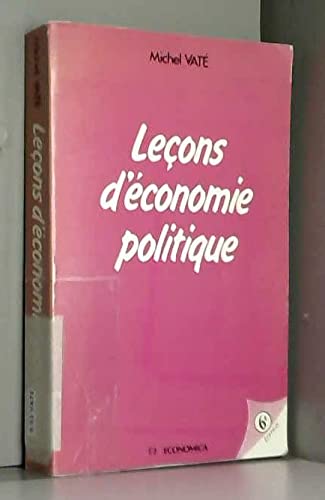 Leçons d'économie politique book