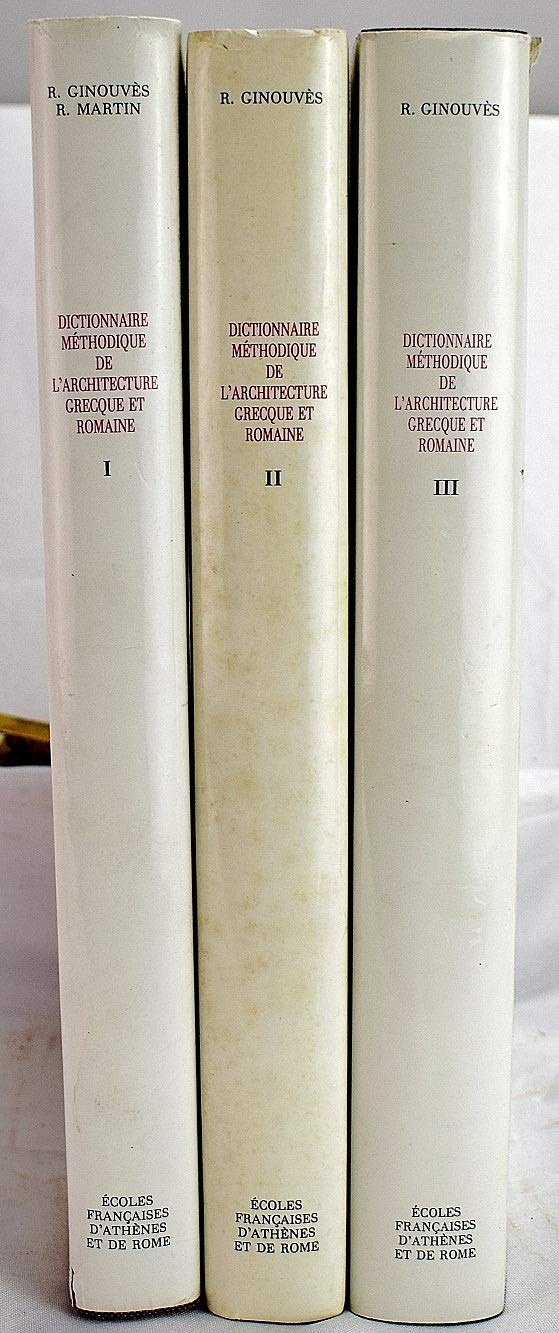 Dictionnaire méthodique de l'architecture grecque et romaine, matériaux, techniques de construction, 1 book