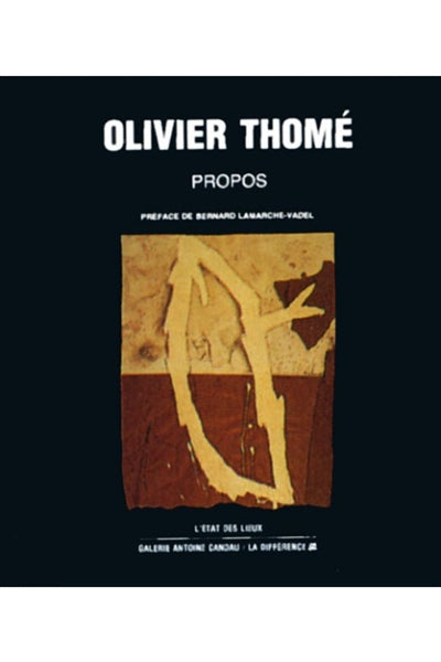 Product Image: Olivier Thomé, propos