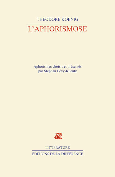 L'aphorismose Contemporary literature Books