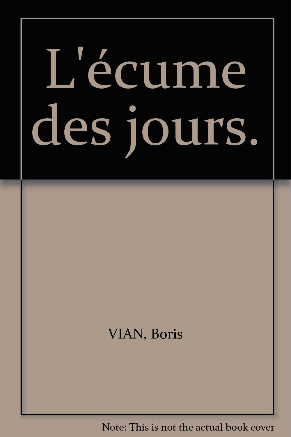 L'Ecume des jours, de Boris Vian Books