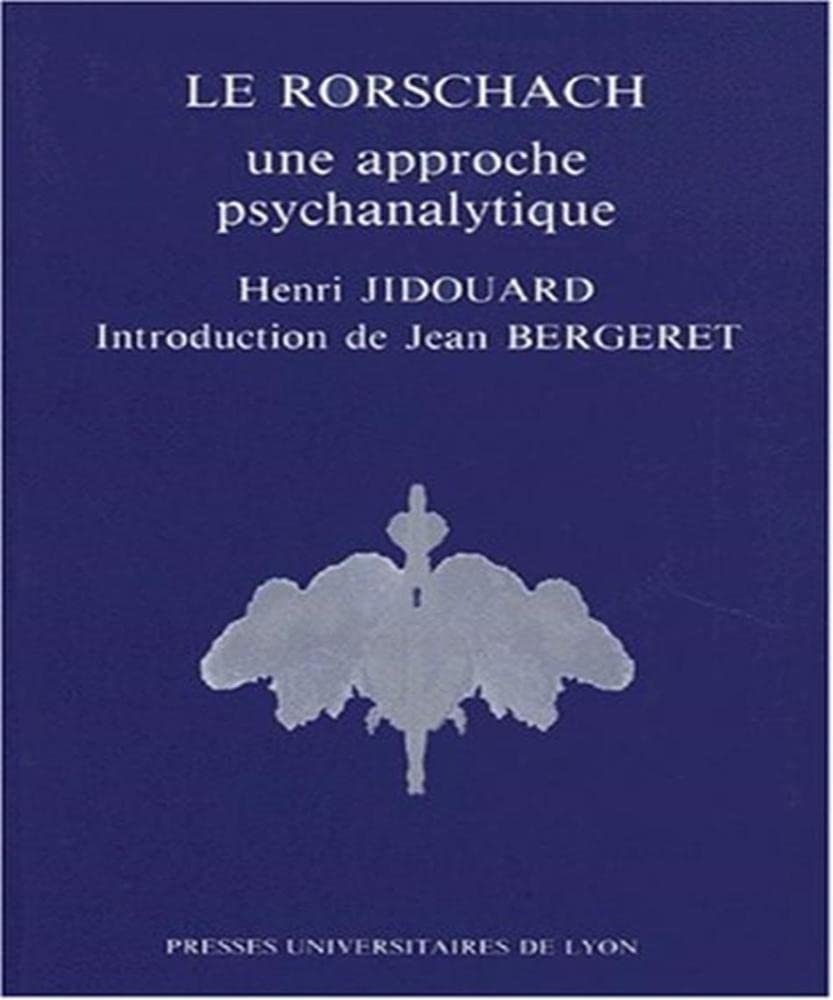 Le Rorschach, une approche psychanalytique book