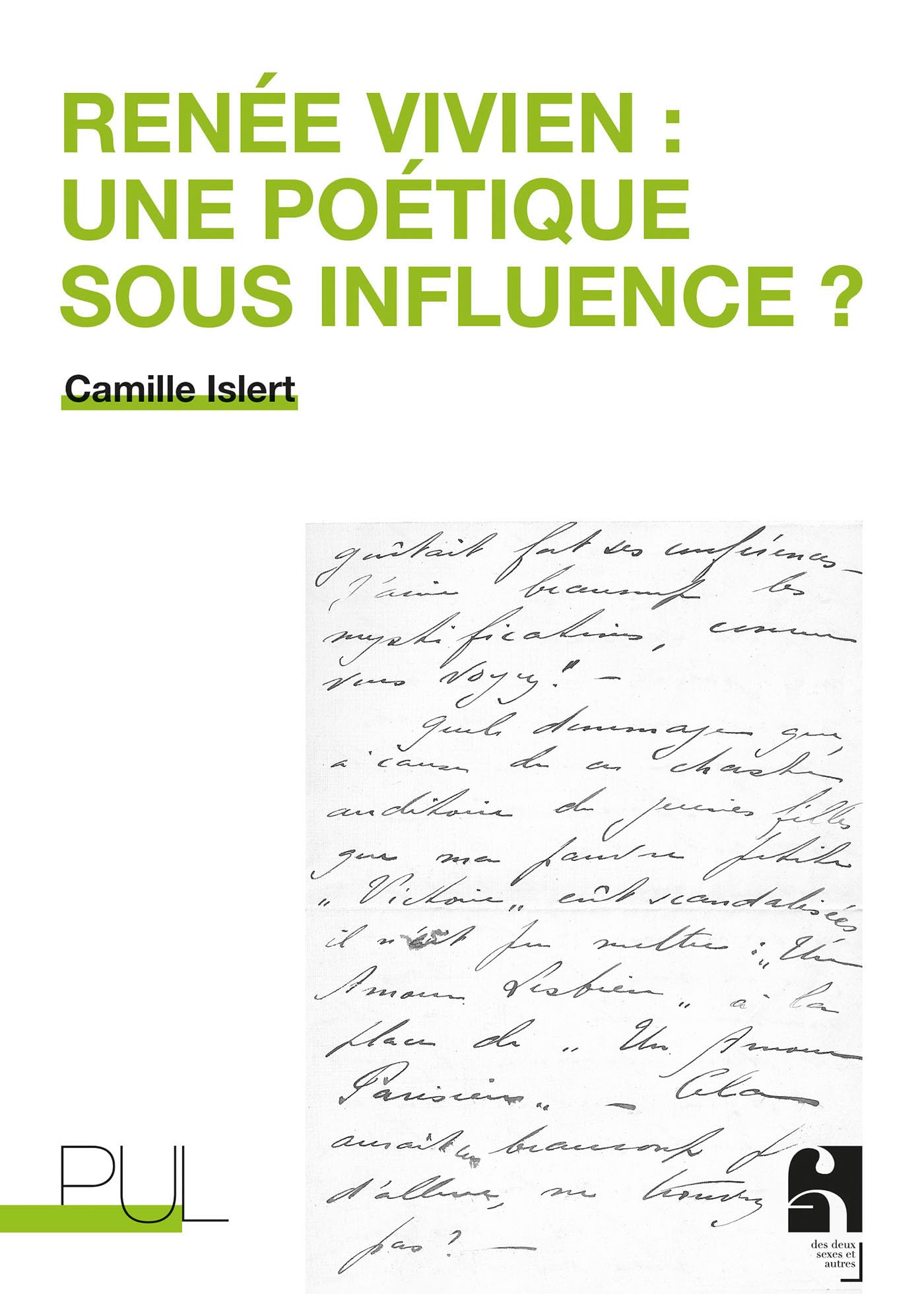 Renée Vivien : une poétique sous influence ? Books