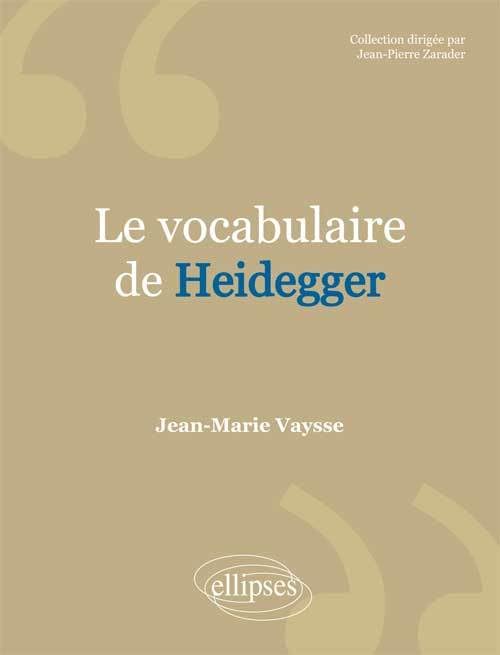 Le vocabulaire de Heidegger book