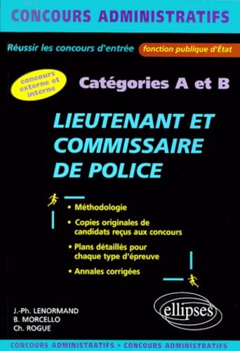 Lieutenant Et Commissaire De Police. Categories A Et B Books