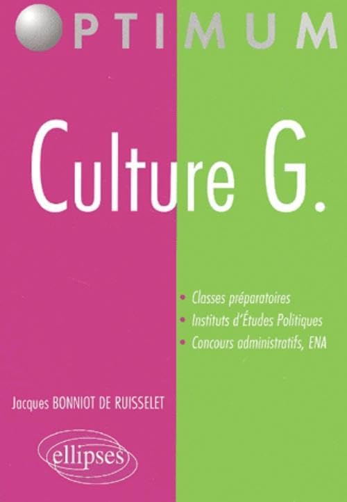 Culture G. : Classes préparatoires, institut d'études politiques book