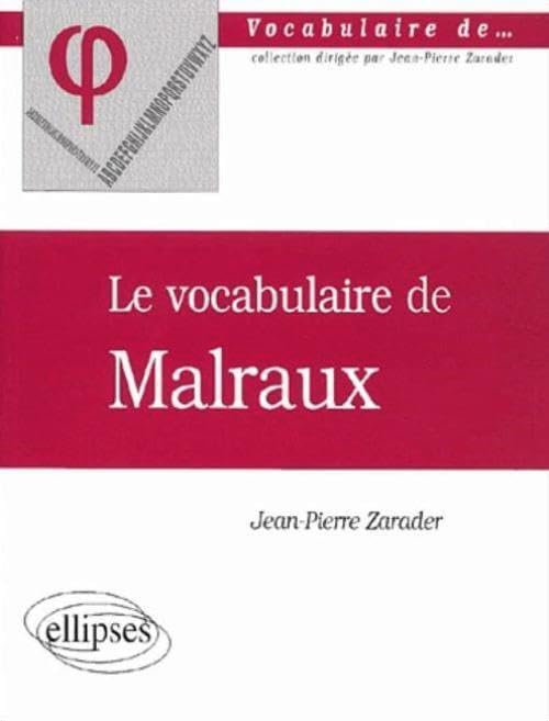 Le vocabulaire de Malraux Books