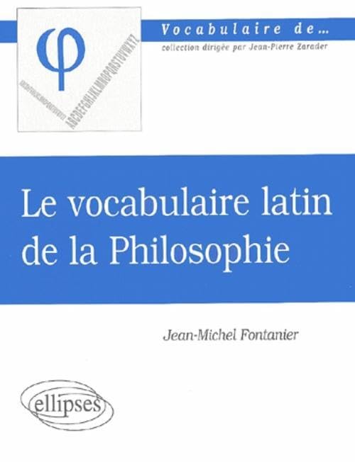 Le vocabulaire latin de la philosophie book