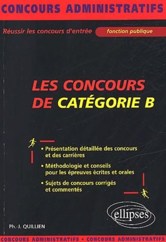 Les concours de catégorie B accessibles avec le bac book