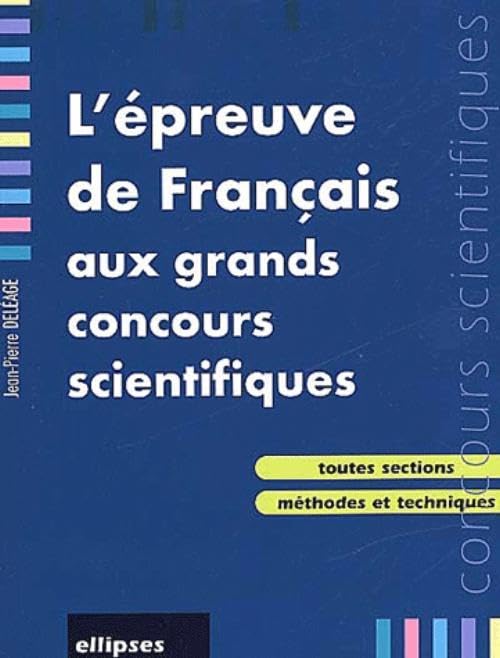 L'épreuve de français aux grands concours scientifiques book
