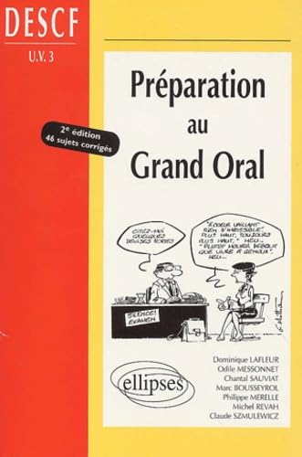 Préparation au Grand Oral DESCF UV, numéro 3 book