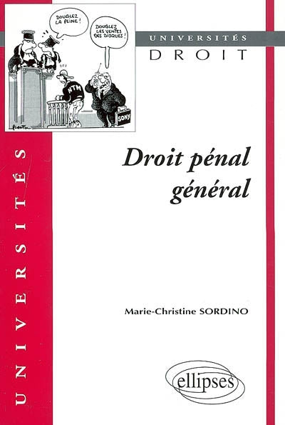 Product Image: Droit pénal général