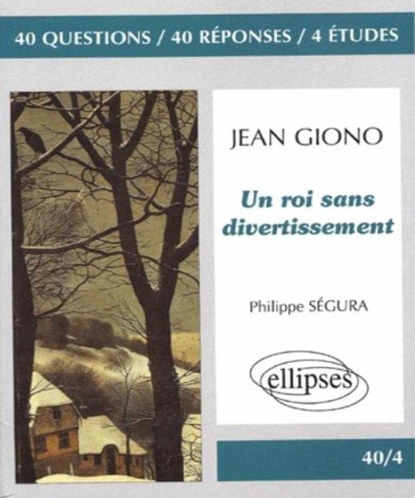 Giono, Un roi sans divertissement book