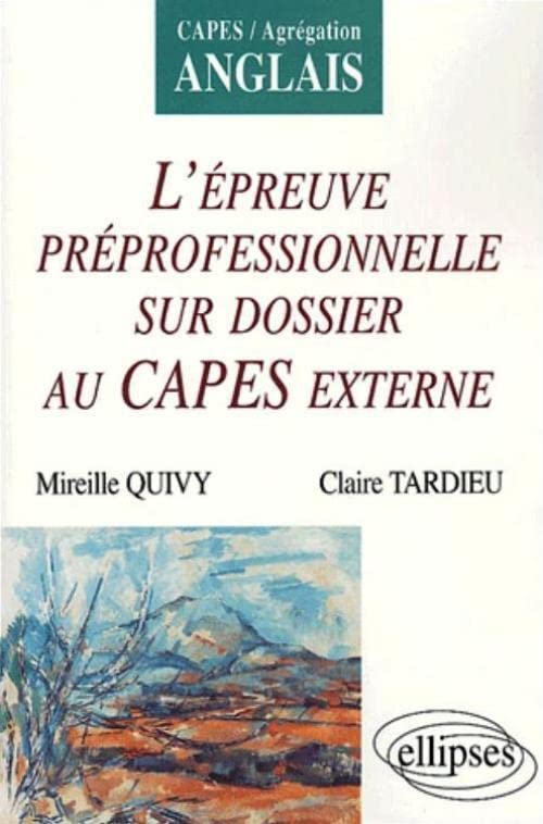 L'épreuve professionnelle sur dossier au CAPES externe book