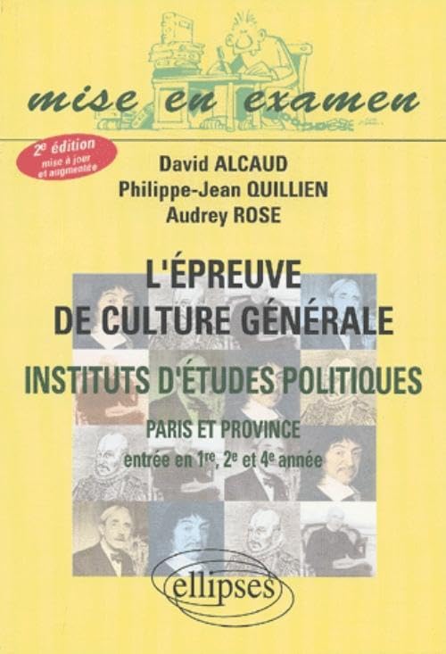 L'épreuve de culture générale: IEP de Paris et province (entrée en 1e, 2e et 4e année) book