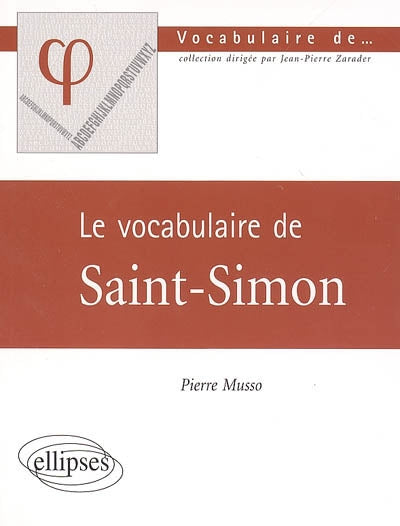 Product Image: Le vocabulaire de Saint-Simon