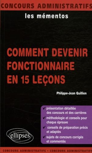 Comment devenir fonctionnaire en 15 leçons book