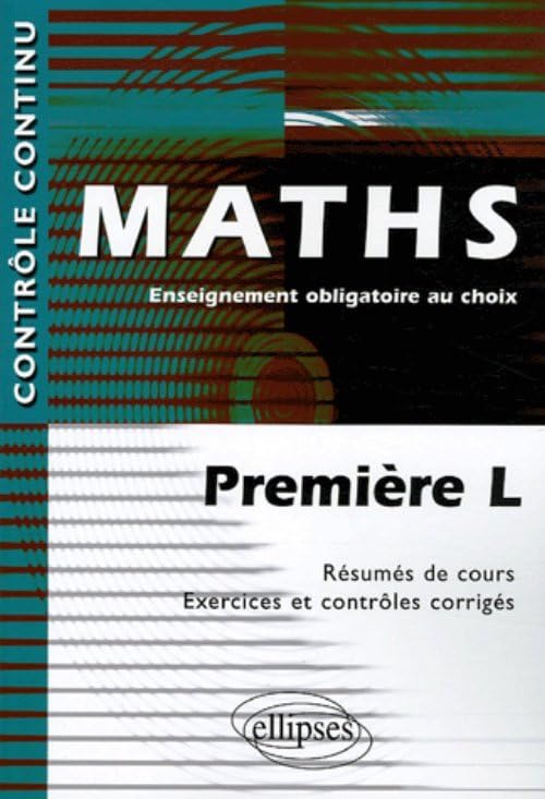Maths 1e L : Enseignement obligatoire au choix (Contrôle continu) Non-fiction