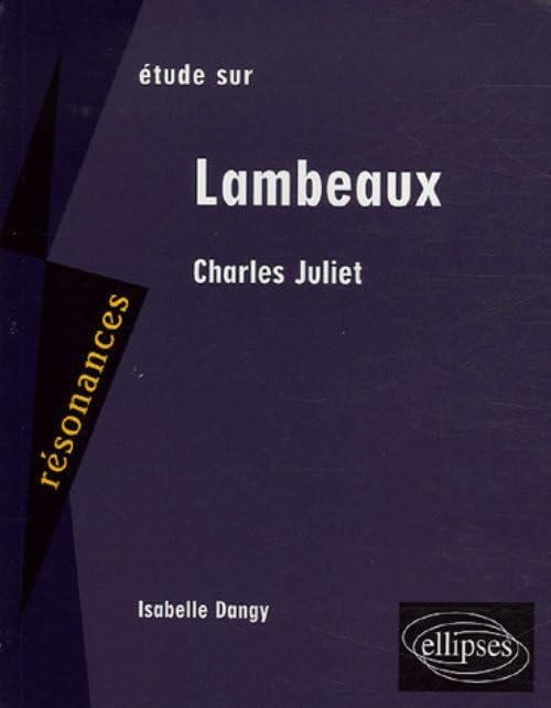 Etude sur Lambeaux, Charles Juliet book