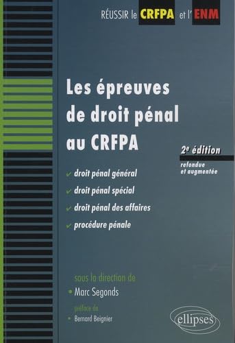 Les épreuves de droit pénal au CRFPA book