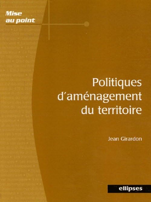 Politiques d'aménagement du territoire book