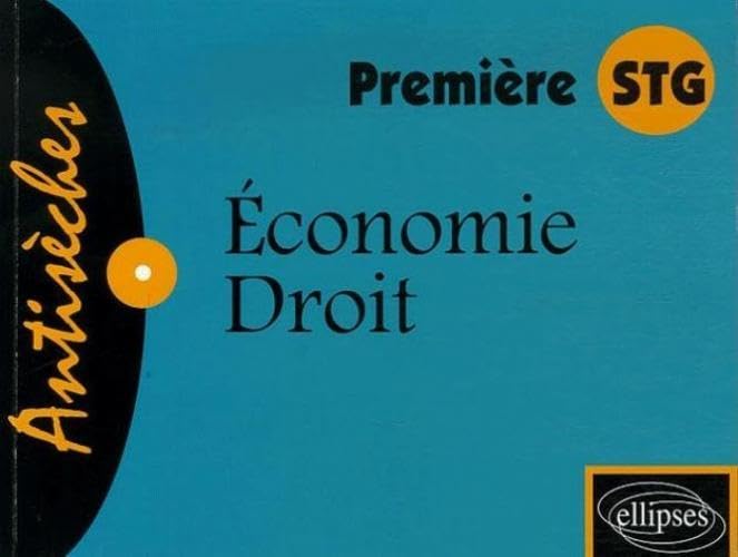 Economie-Droit 1e STG book