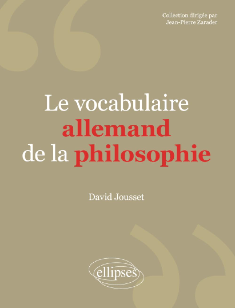 Vocabulaire allemand de la philosophie book