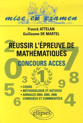 Réussir l'épreuve de Mathématiques du Concours d'accès book