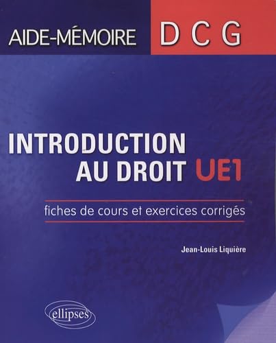 Introduction au droit UE1: Fiches de cours et exercices corrigés book