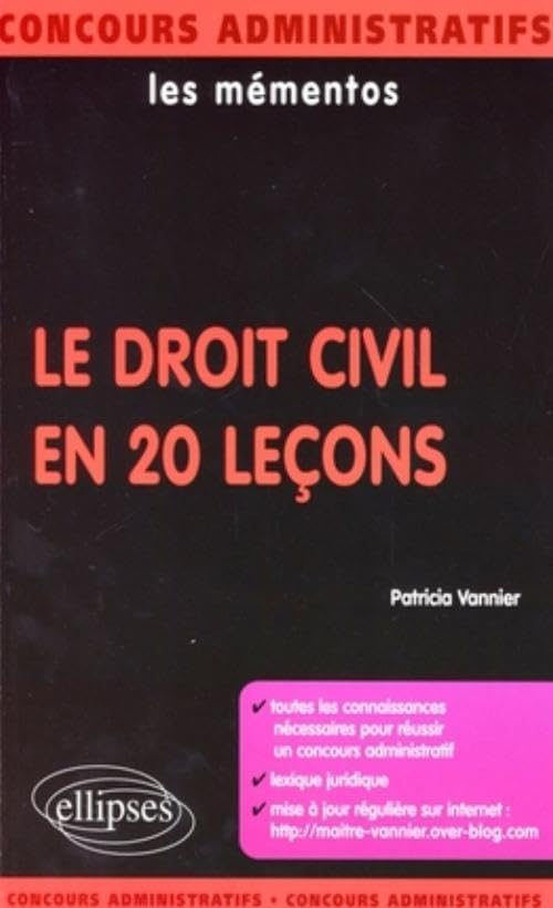 Le droit civil en 20 leçons (Concours Administratifs) Law