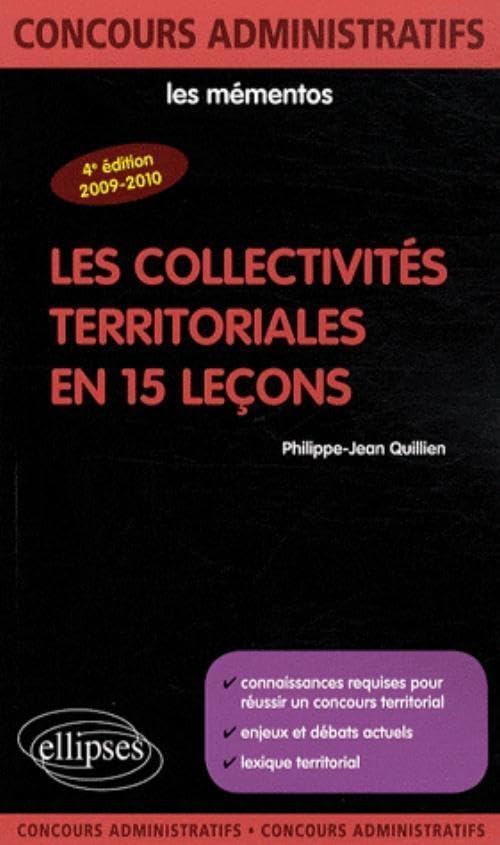 Les collectivités territoriales en 15 leçons book