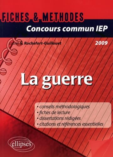 La guerre: Concours commun IEP (Fiches & Méthodes) Books