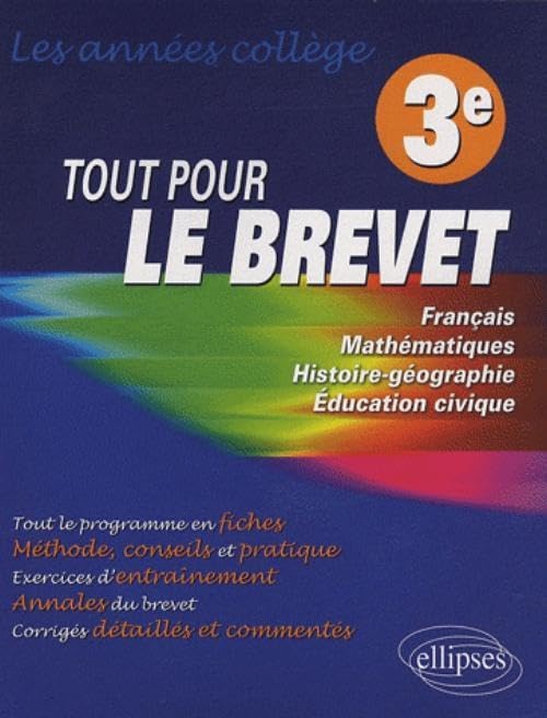 Tout pour le Brevet. Les années Collège. 3e Non-fiction