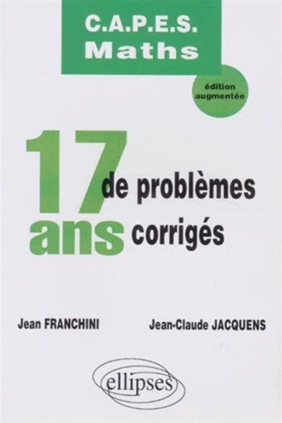 Product Image: 17 ans de problèmes corrigés