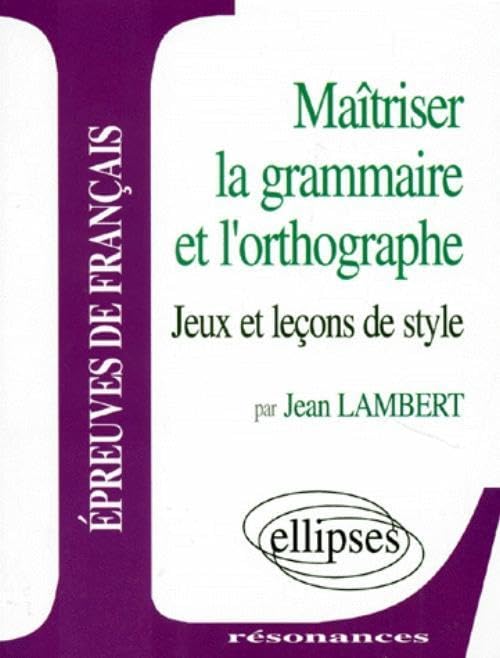 =>NOUV.ED.9782729848262/LAMMAI: Jeux et leçons de style Non-fiction