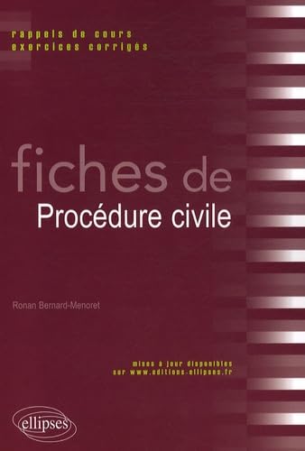 Fiches de procédure civile: Rappels de cours et exercices corrigés book