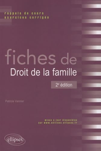 Fiches de droit de la famille: Rappels de cours, exercices corrigés book