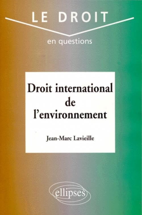 Droit international de l'environnement book
