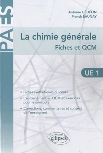La chimie générale en UE1: Fiches et QCM book