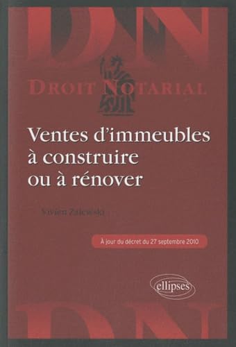 Ventes d'immeubles à construire ou à rénover book
