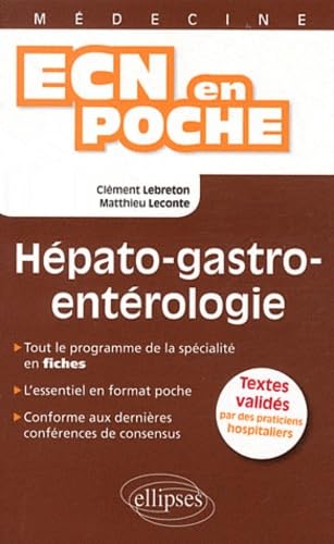 Hépato-gastro-entérologie (L'ECN en poche) Medicine