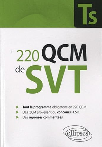 220 QCM de SVT Terminale S et concours Fesic - Enseignement obligatoire Non-fiction