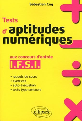 Tests d'aptitudes numériques aux concours d'entrée en IFSI book