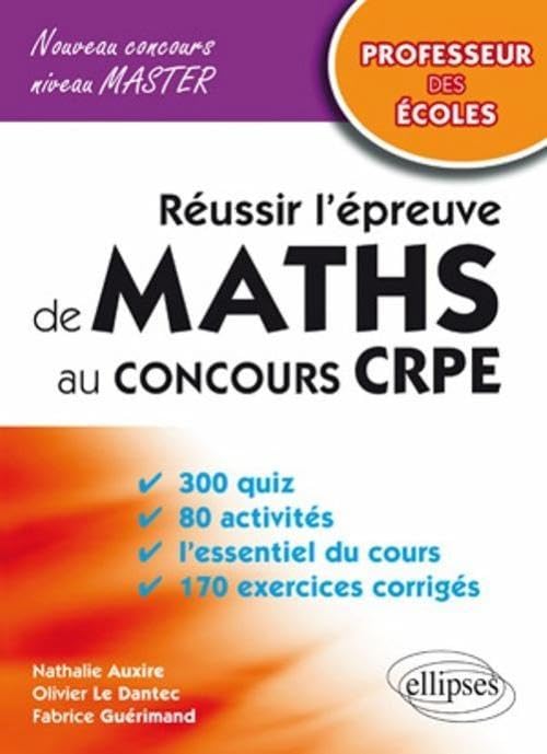 Réussir l'épreuve de mathématiques au concours CRPE Business & Technology