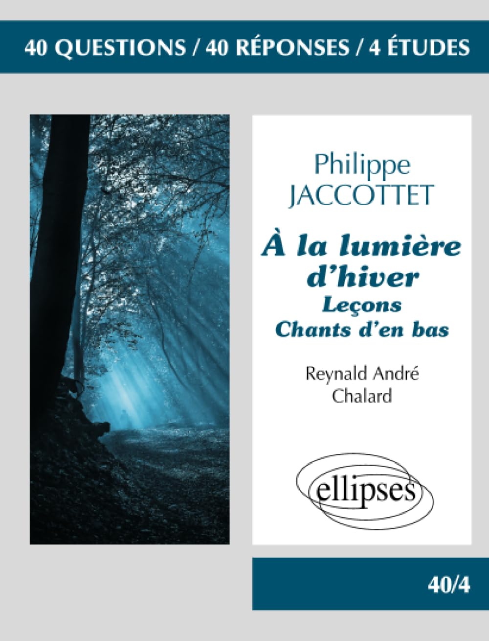 A la Lumiere d'Hiver : Philippe Jaccottet book