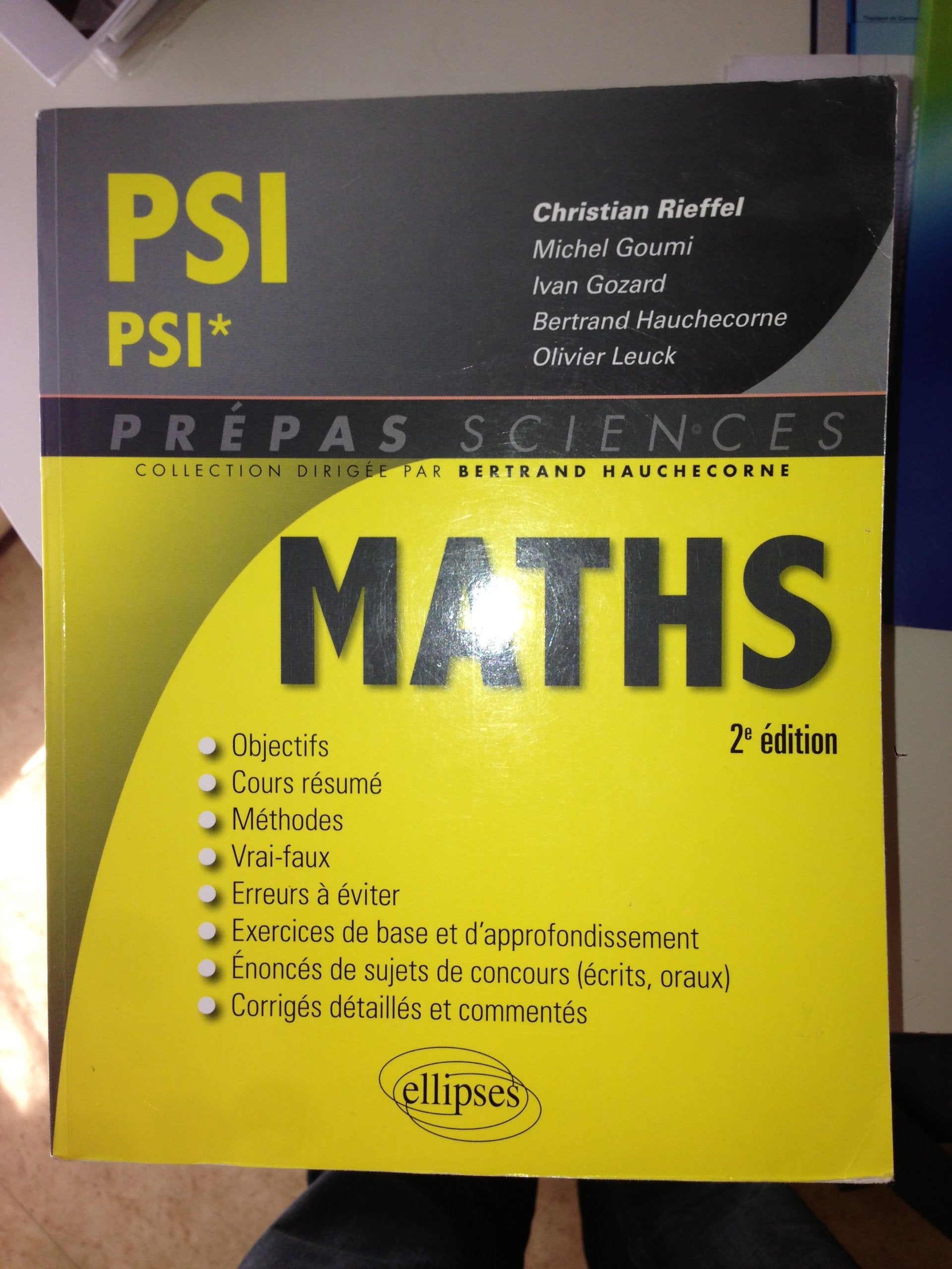 Product Image: Mathématiques PSI/PSI* - 2e édition (Prépas Sciences)