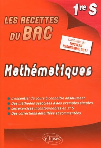 Mathématiques 1re S: Conforme au nouveau programme 2011 book