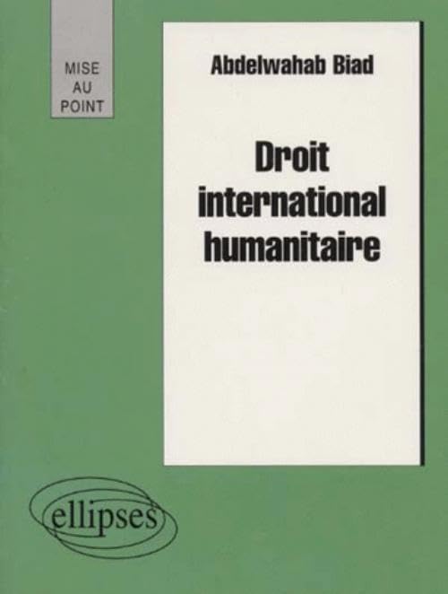 Droit international humanitaire book