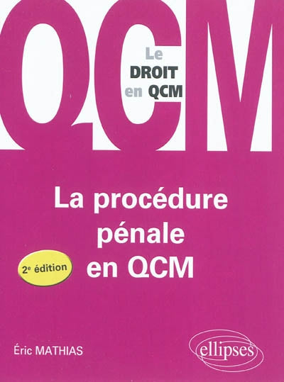 Product Image: La procédure pénale en QCM