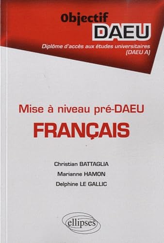 Mise à niveau pré-DAEU Français book